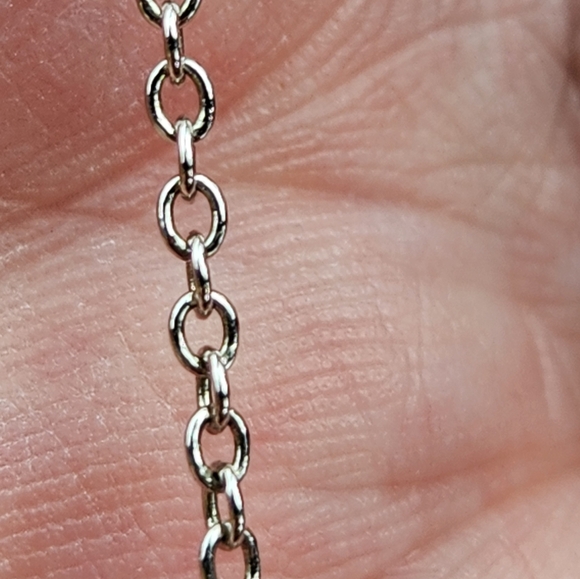 Sterling Pave Crescent Necklace - Picture 10 of 10